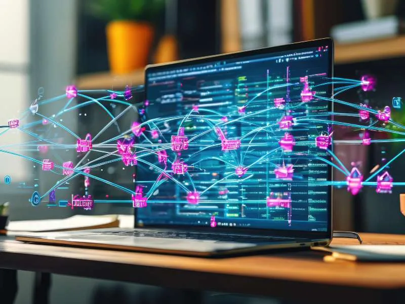 Link building para pequenas empresas: empreendedora trabalhando no laptop em ambiente aconchegante