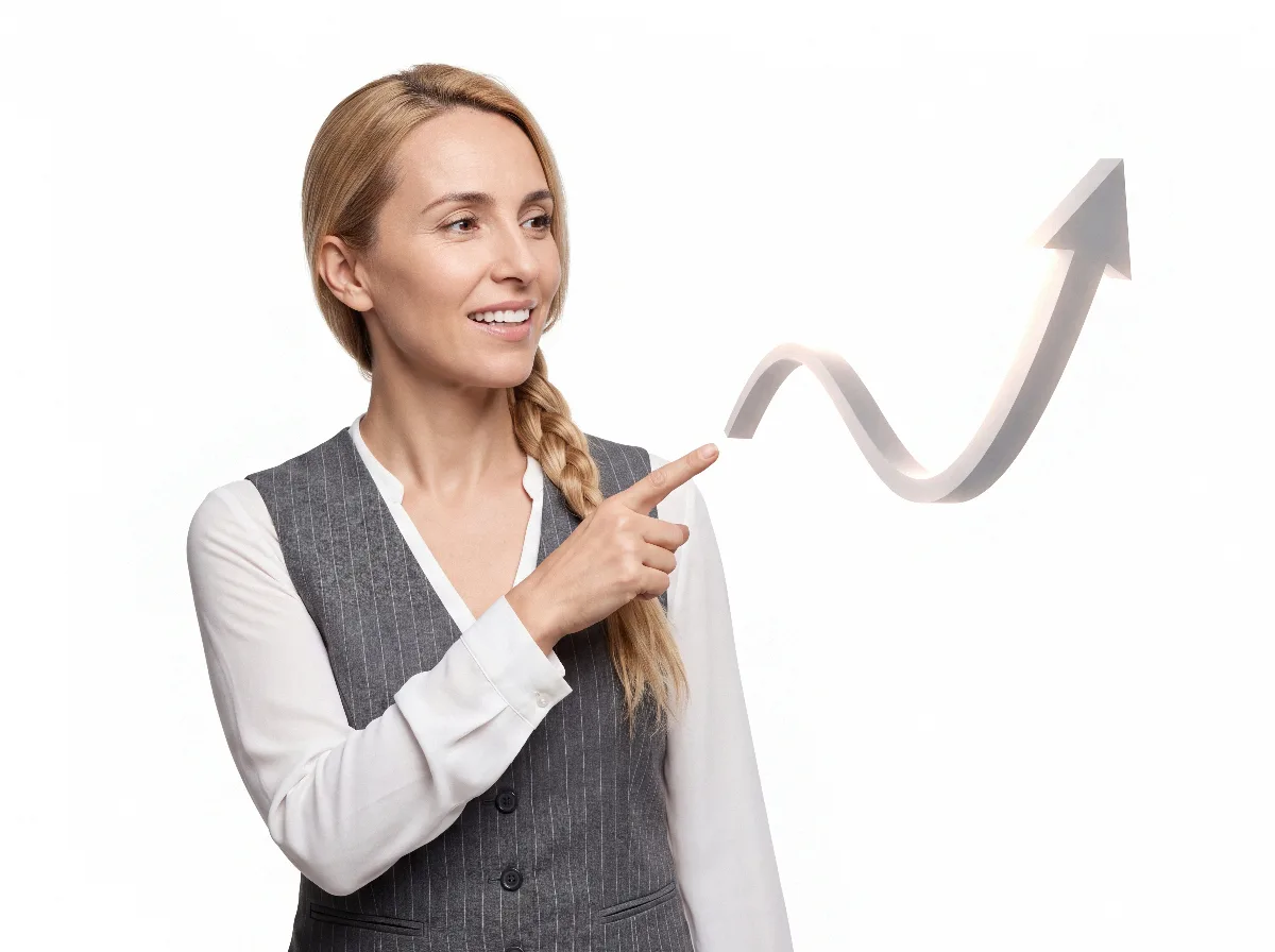 como vender mais e melhor: profissional de vendas mostrando crescimento