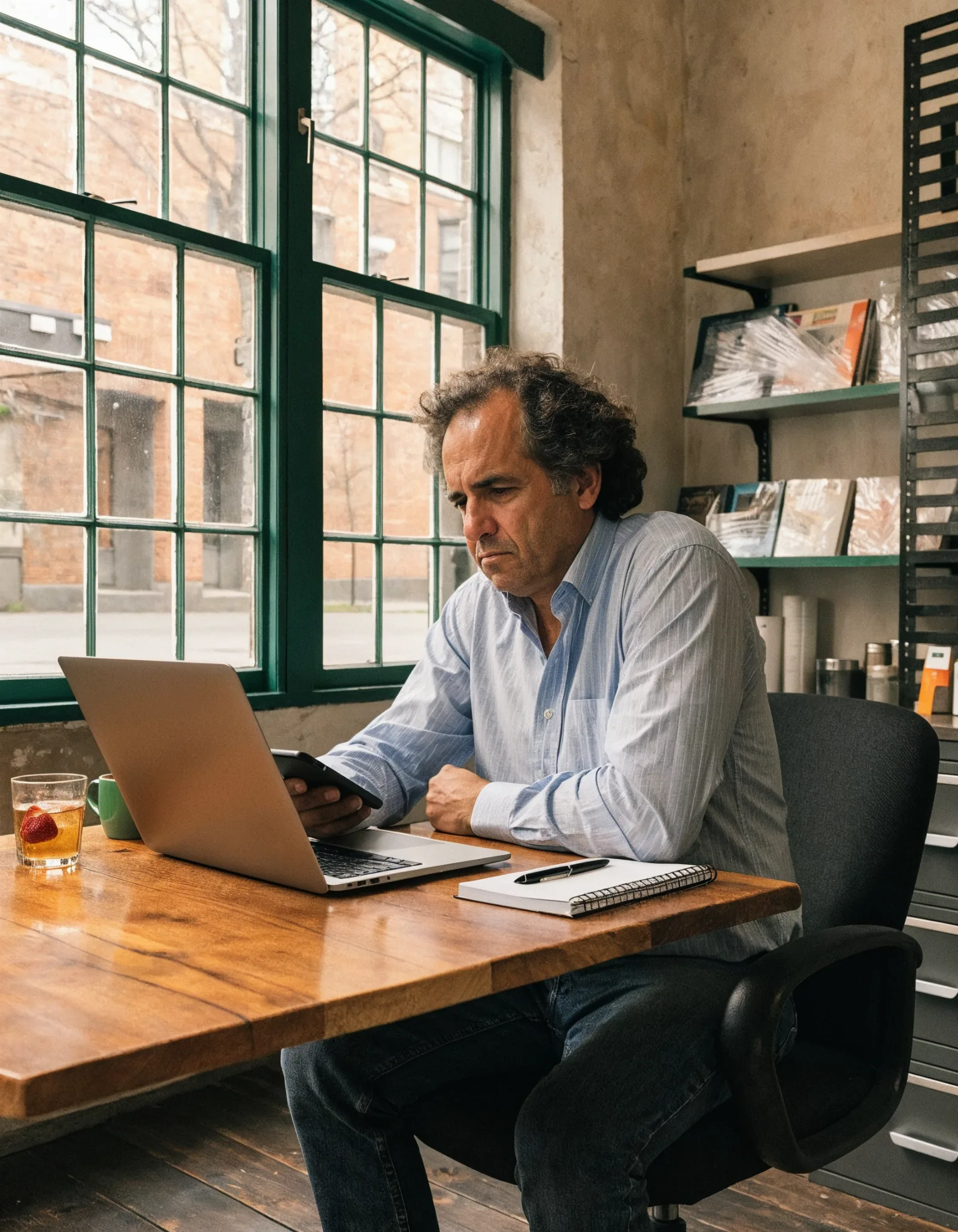 Formulário do site não chega: empresário percebendo contatos perdidos no laptop