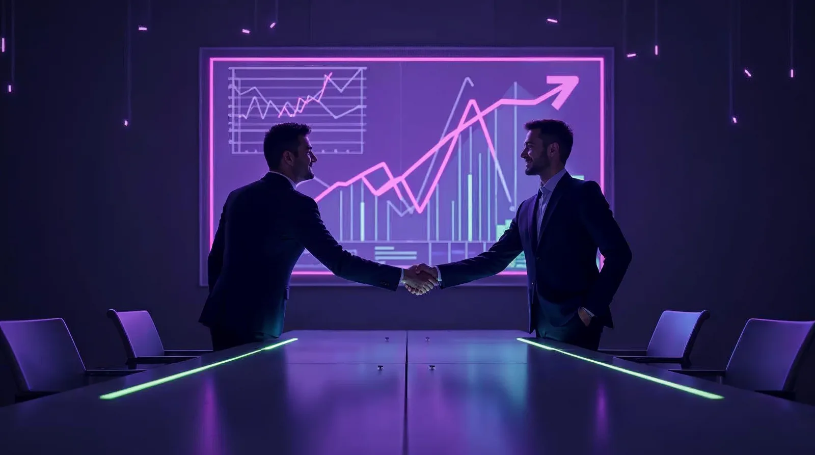 como usar cases de sucesso para fechar contratos: reunião comercial com gráficos de resultado