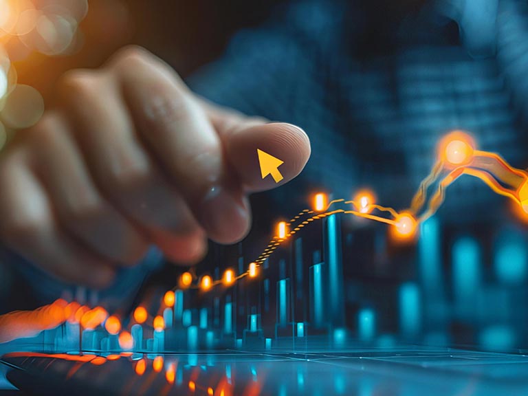 Dashboard com indicadores do funil AARRR, mostrando métricas fundamentais do growth marketing.